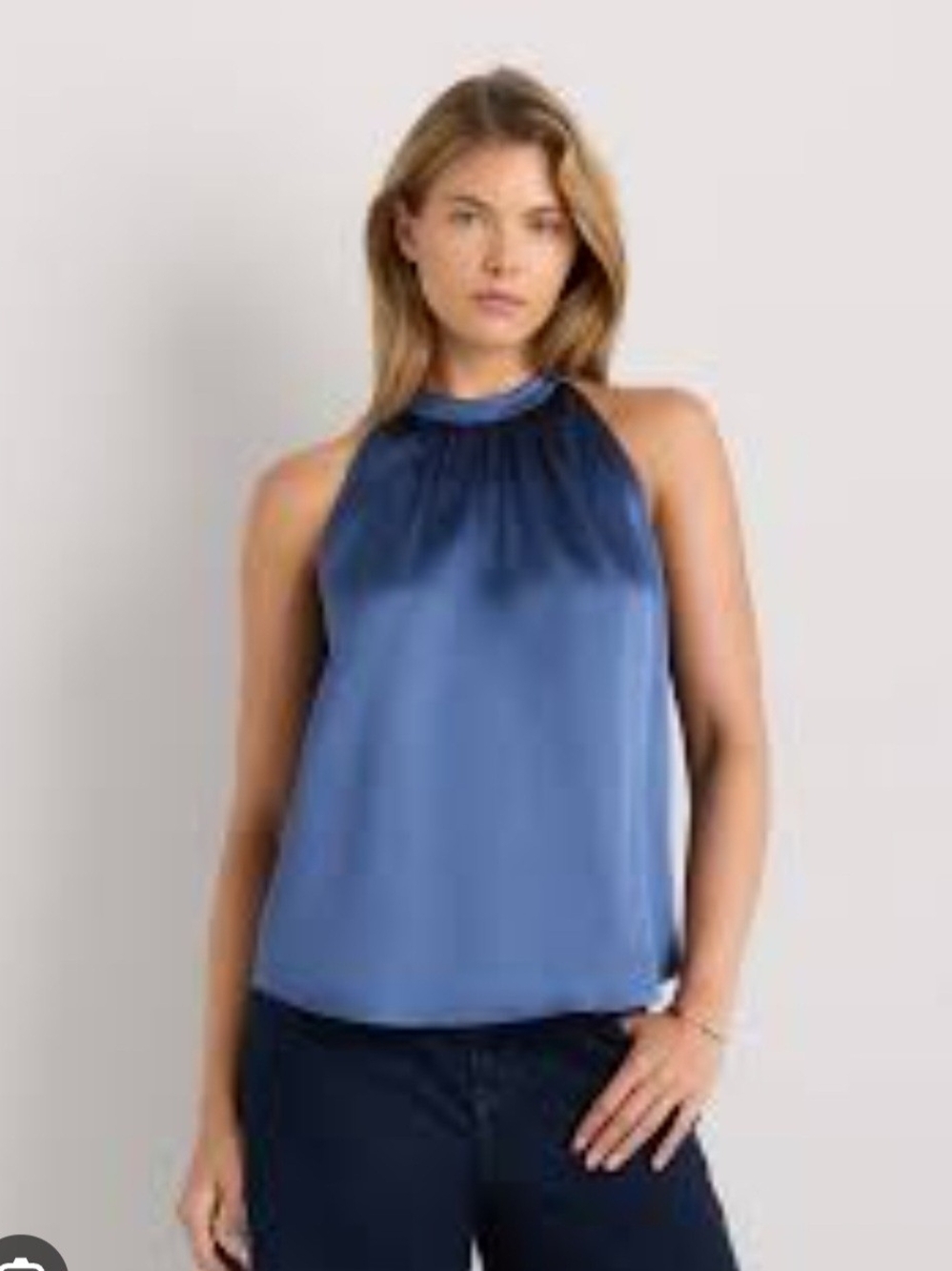 Seven For All Mankind Women's Silk Raided Hslter Top Size Small